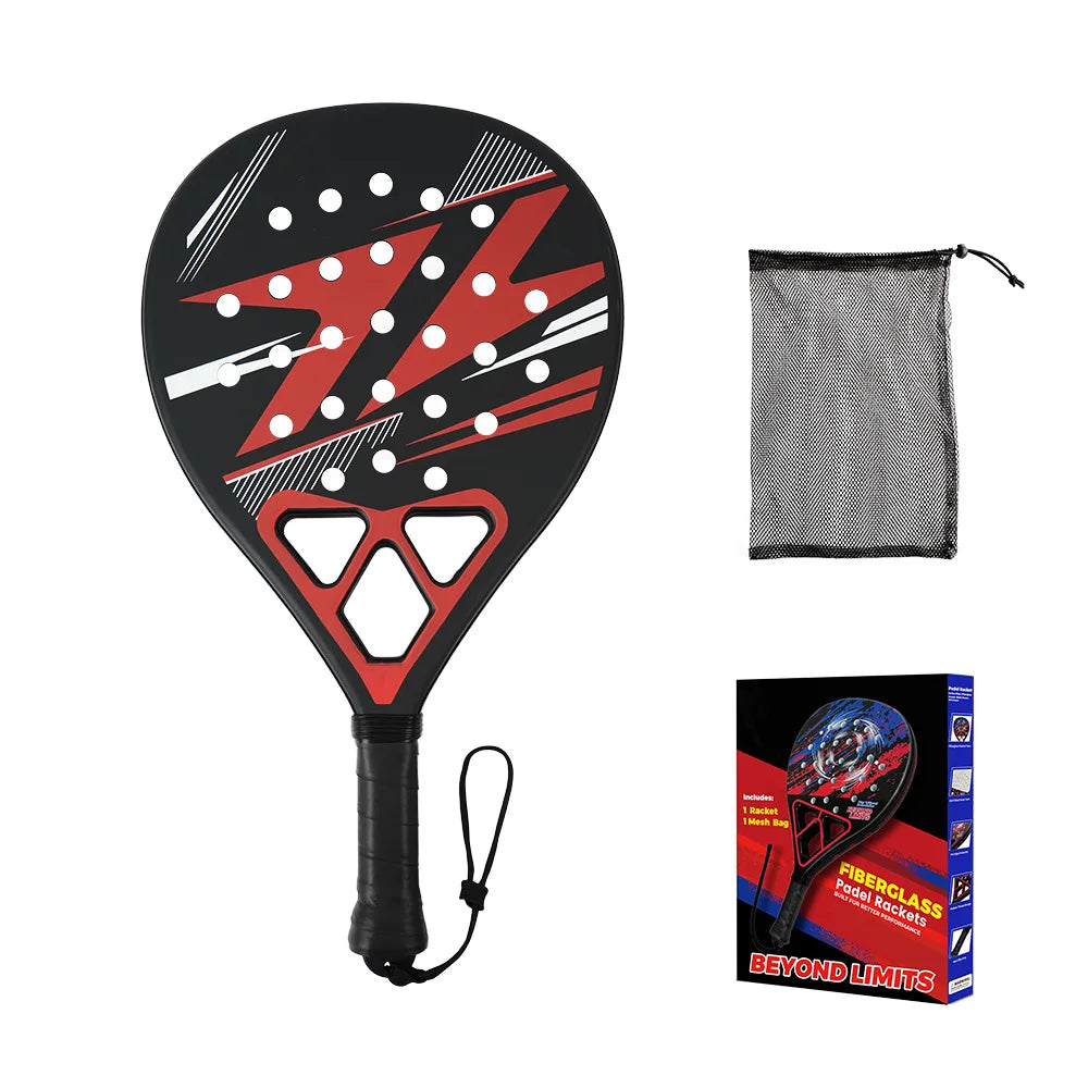 Raquette de Padel en Fibre de Verre & ABS – Légère et Maniable