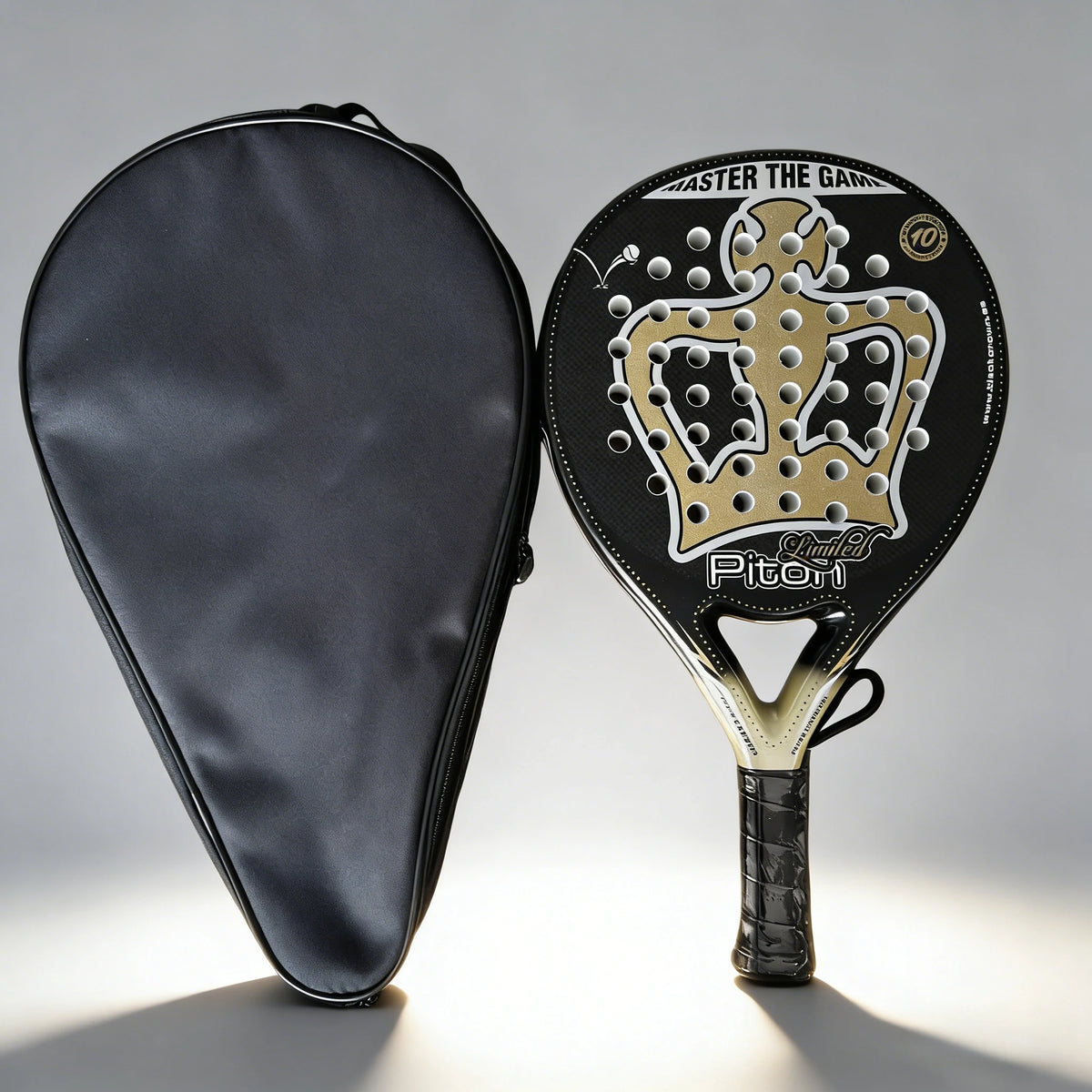Raquette de Padel 3K Carbone – Avec Housse de Protection