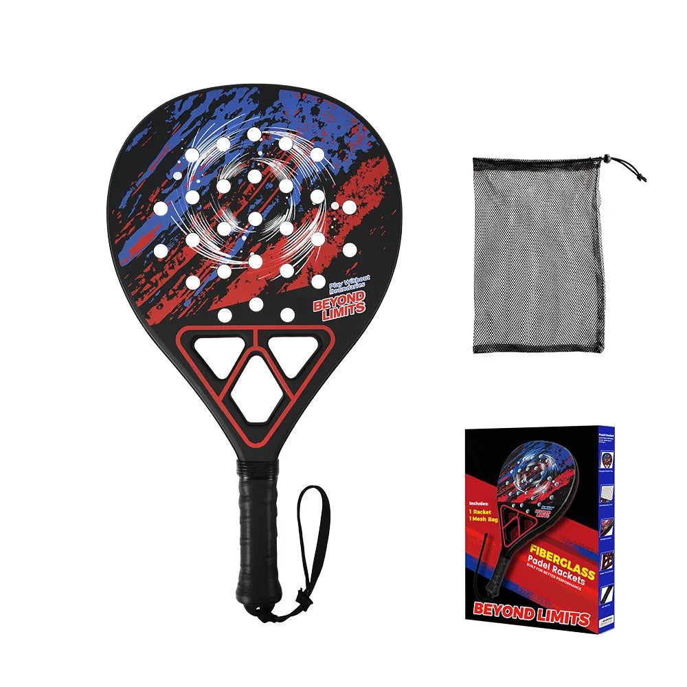 Raquette de Padel en Fibre de Verre & ABS – Légère et Maniable