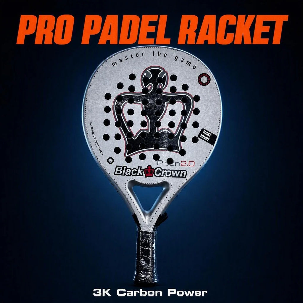 Raquette de Padel 3K Carbone – Avec Housse de Protection