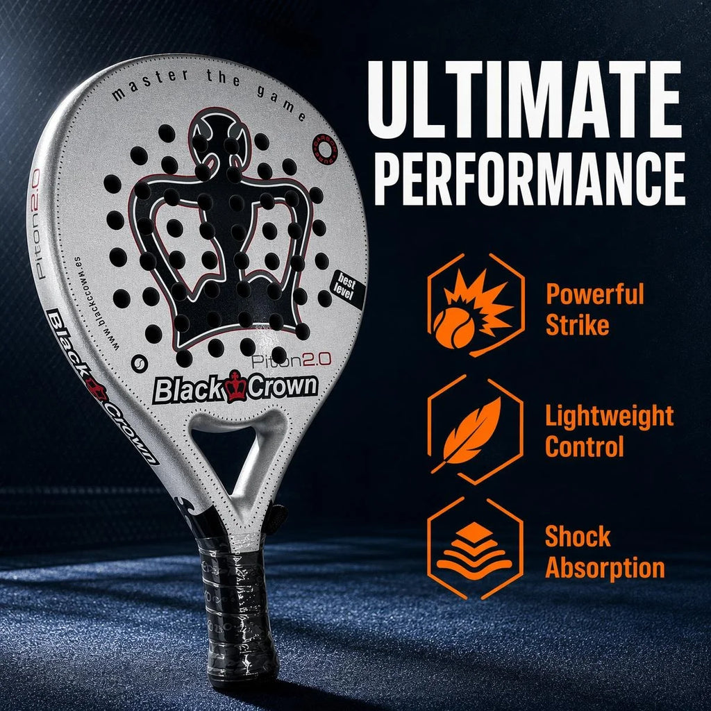 Raquette de Padel 3K Carbone – Avec Housse de Protection