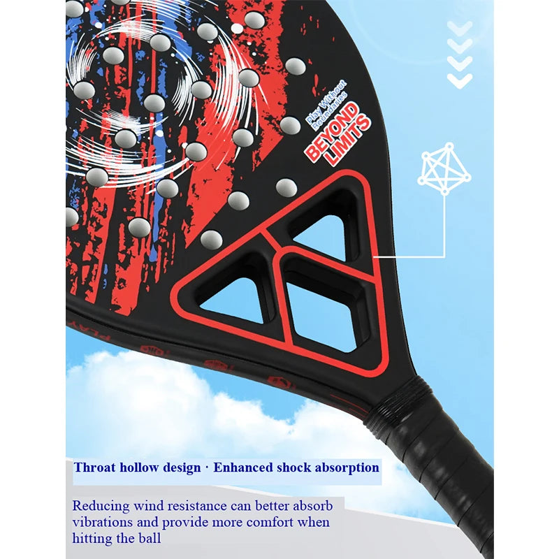 Raquette de Padel en Fibre de Verre & ABS – Légère et Maniable