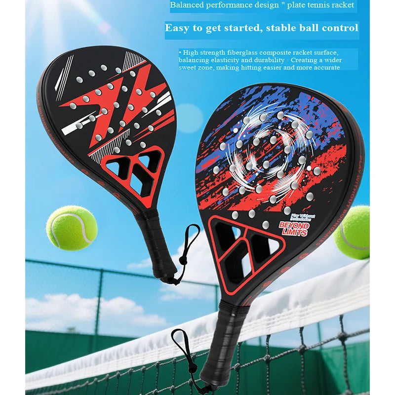 Raquette de Padel en Fibre de Verre & ABS – Légère et Maniable