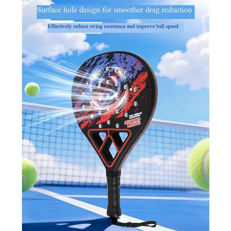 Raquette de Padel en Fibre de Verre & ABS – Légère et Maniable