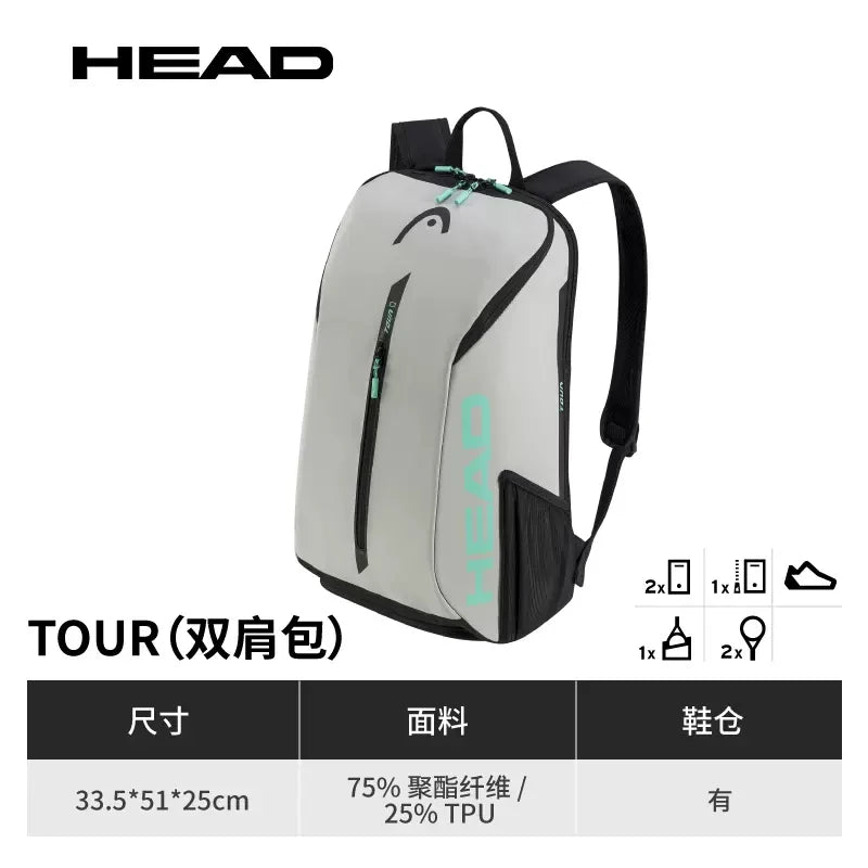 Sac de Padel HEAD Tour – 2 Raquettes avec Compartiment Chaussures